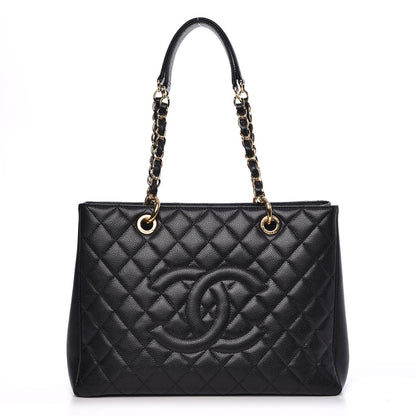 Chanel Caviar Quilted Grand Shopping Tote GST Black 1 of 10