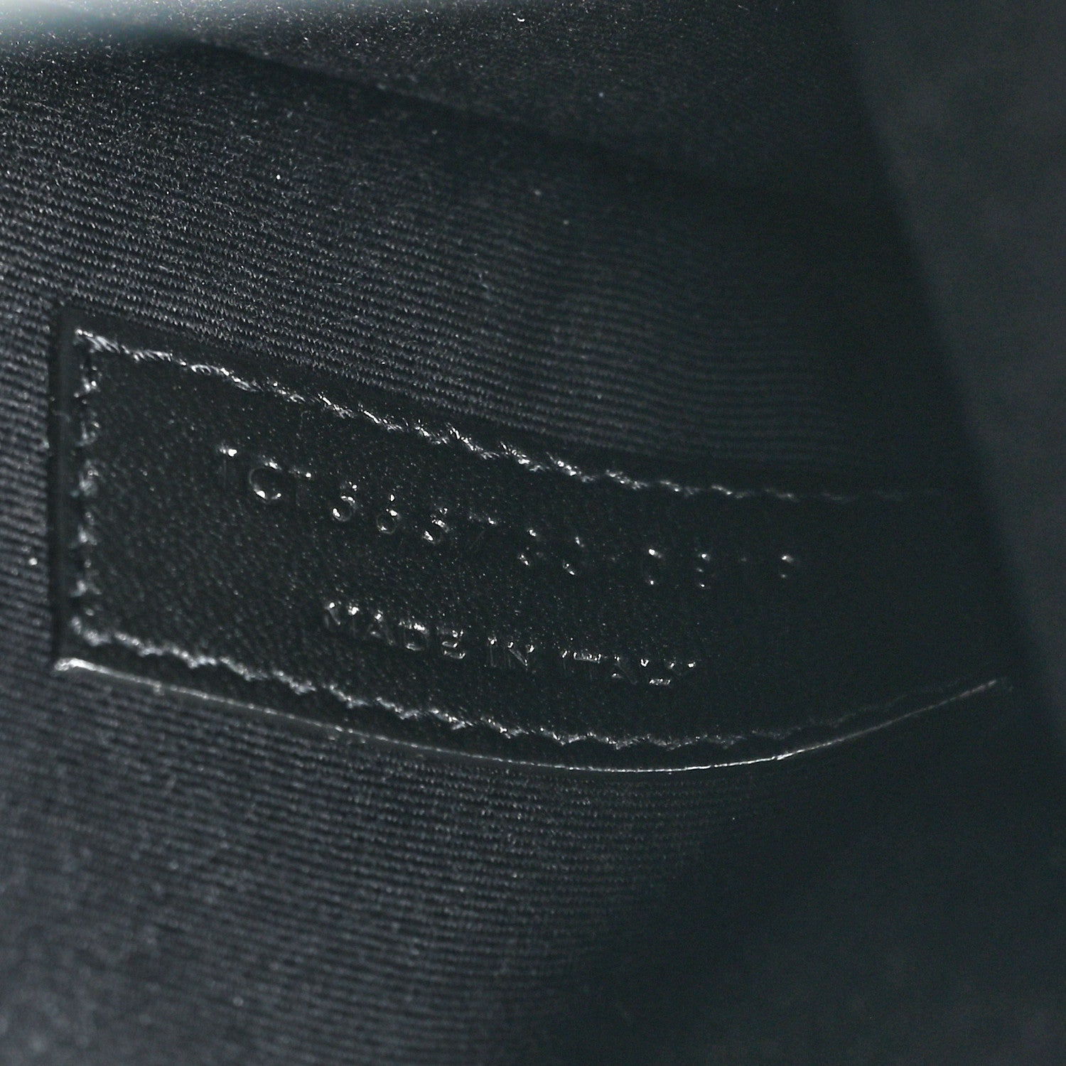 Saint Laurent Smooth Shiny Calfskin Monogram Uptown Baby Pouch Black 7 of 9