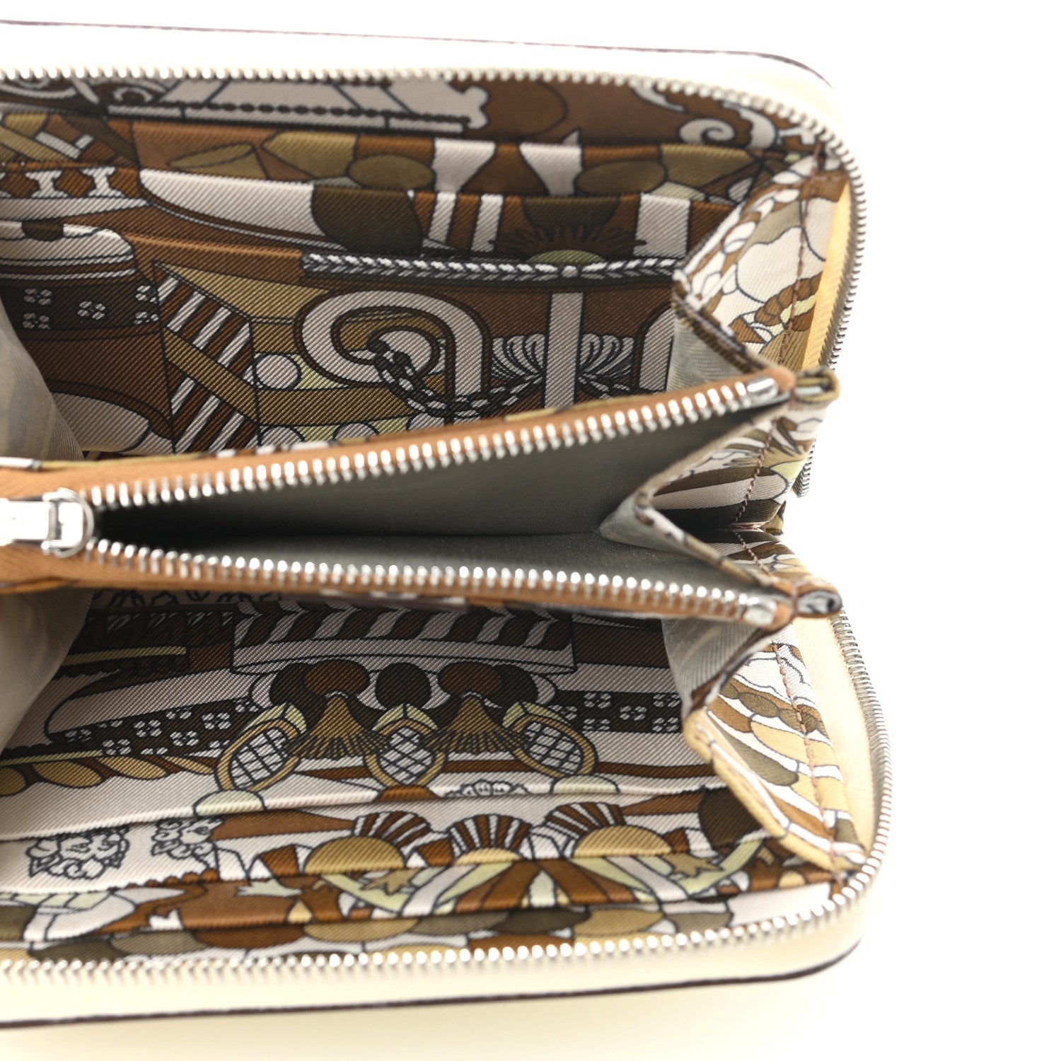 Hermes Epsom Silk'in Compact Wallet Nata 7 of 9