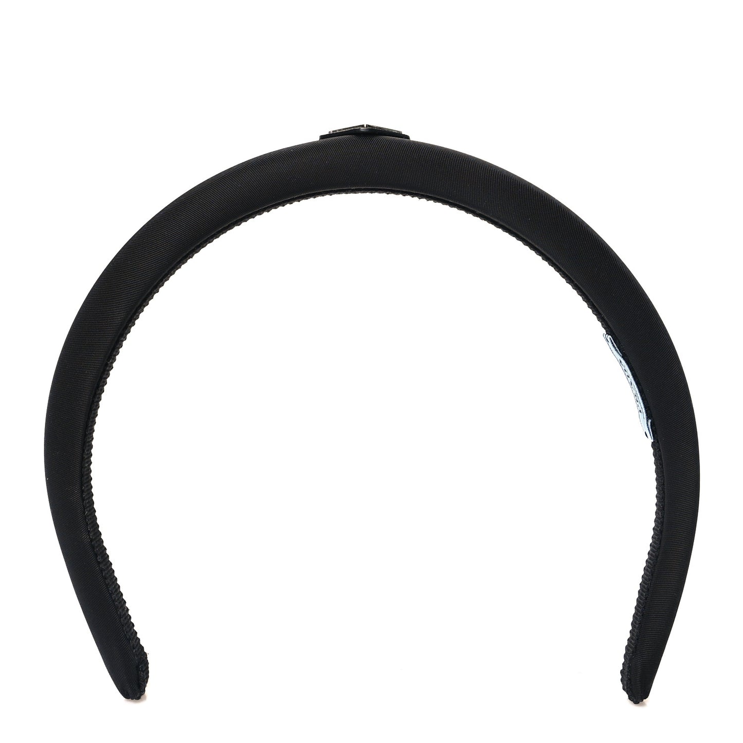Re-Nylon Triangle Logo Thin Headband Black