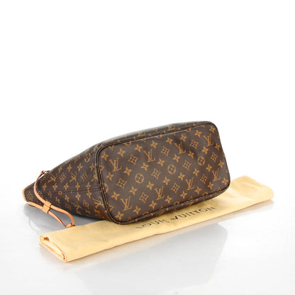 Louis Vuitton Monogram Neverfull MM Rose Ballerine 4 of 9