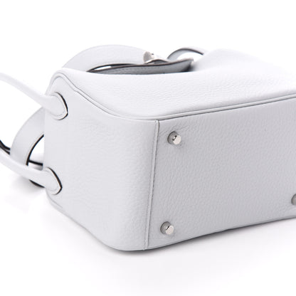 Hermes Taurillon Clemence Mini Lindy 20 Bleu Pale 7 of 8