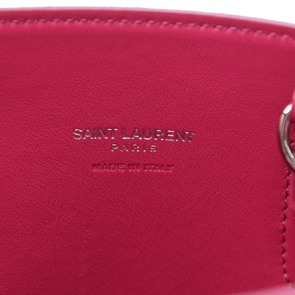 Saint Laurent Grained Calfskin Nano Sac De Jour Fuchsia 5 of 12