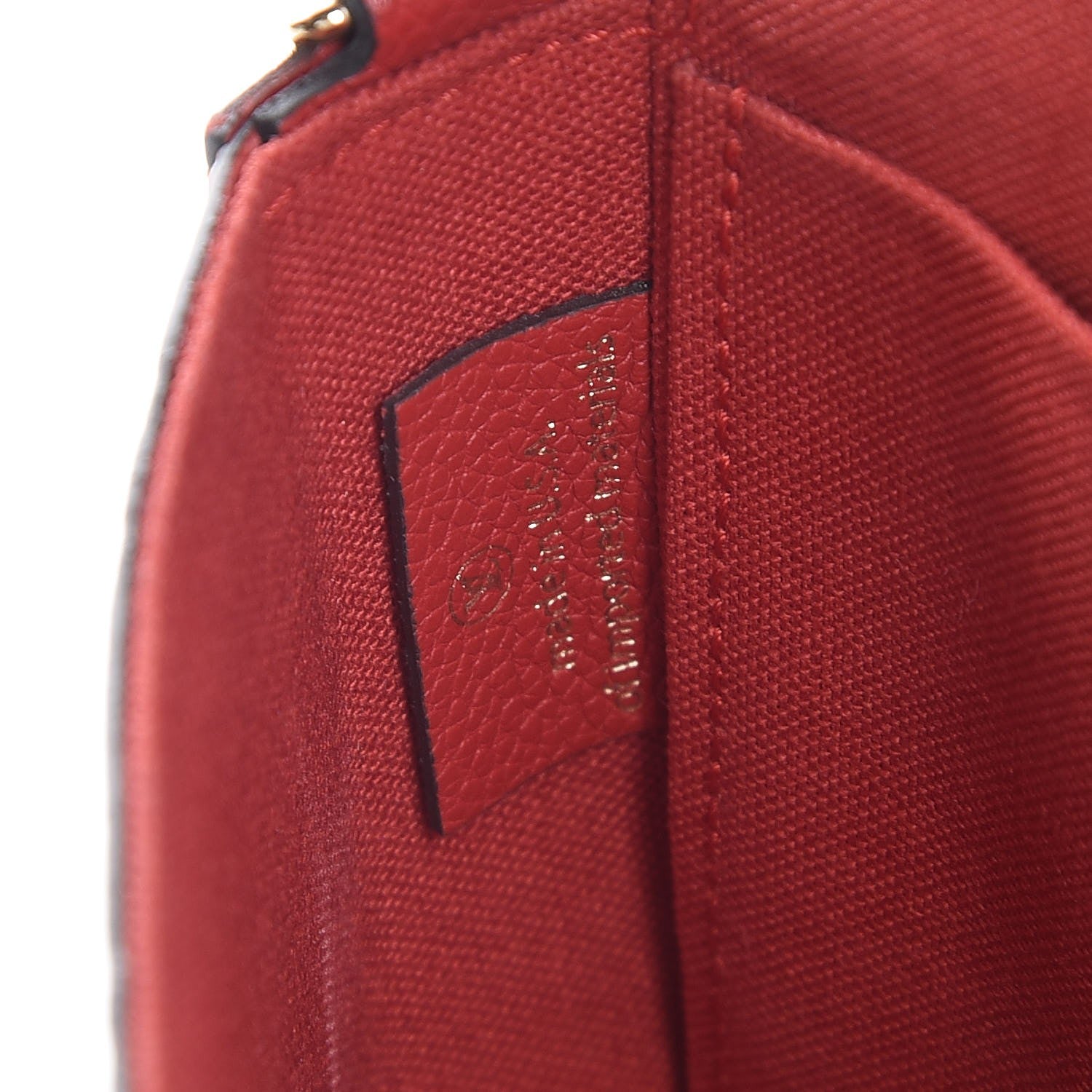 Louis Vuitton Empreinte Pochette Felicie Chain Wallet Cherry 8 of 9
