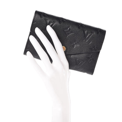 Louis Vuitton Empreinte Compact Curieuse Wallet Black 2 of 8