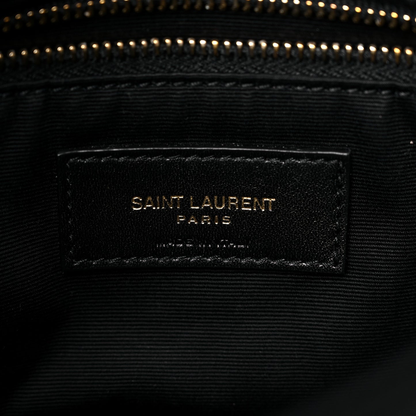Lambskin Quilted Toy Loulou Puffer Monogram Chain Satchel Black