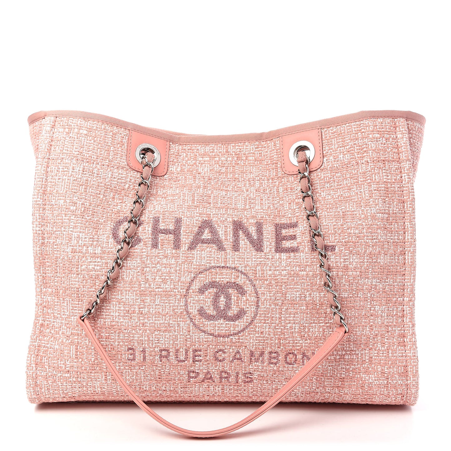 Canvas Small Deauville Tote Pink