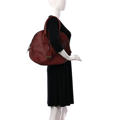 Burberry Heritage Grain Large Orchard Bowling Bag Red 2 of 10