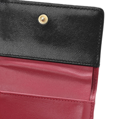 Chanel Goatskin Quilted Chanel 19 Small Flap Wallet Black 9 of 14
