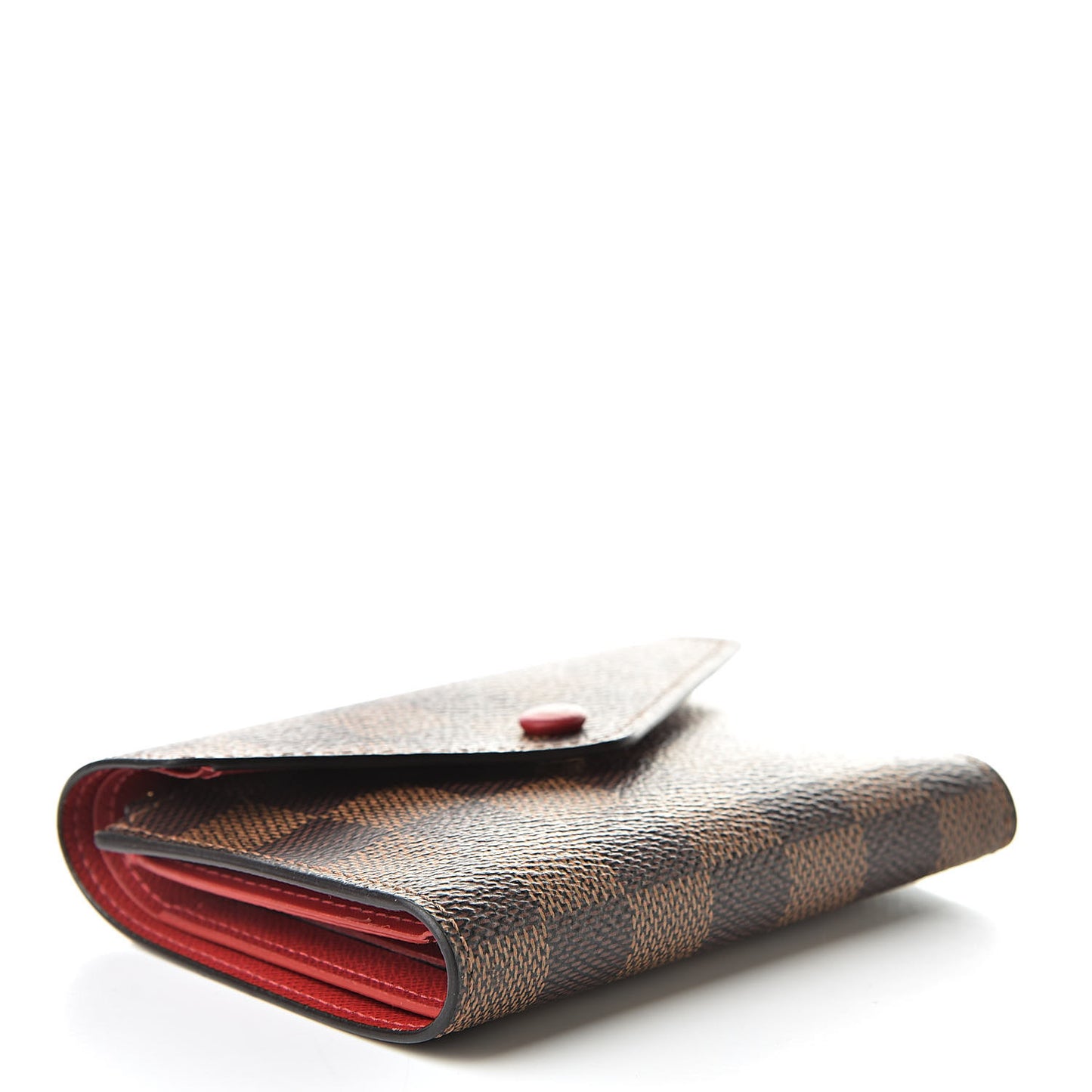 Damier Ebene Victorine Wallet Red