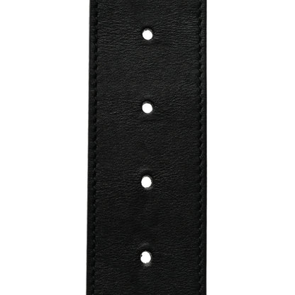 Gucci Moon Calfskin Pearl Double G 40mm Belt 75 30 Black Cream 5 of 6