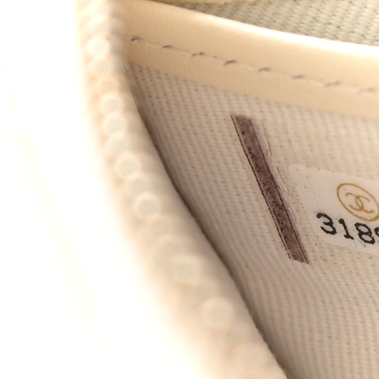 Chanel Caviar Quilted Large Gusset Zip Around Wallet White 7 of 10