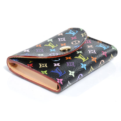Louis Vuitton Monogram Multicolor Business Card Holder Black 4 of 8