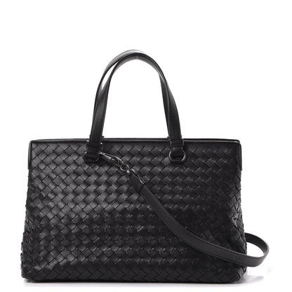 Bottega Veneta Nappa Intrecciato Medium Top Handle Tote Nero Black 1 of 8
