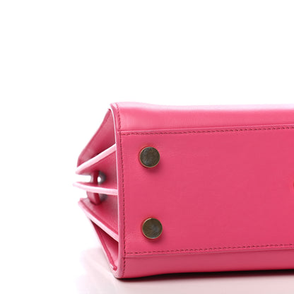 Saint Laurent Calfskin Nano Sac De Jour Lipstick Fuchsia 7 of 9