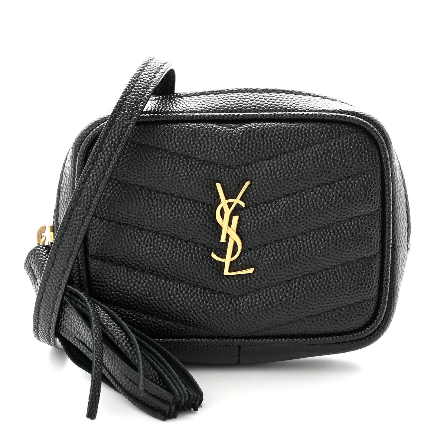Grain De Poudre Matelasse Monogram Baby Lou Camera Bag Black