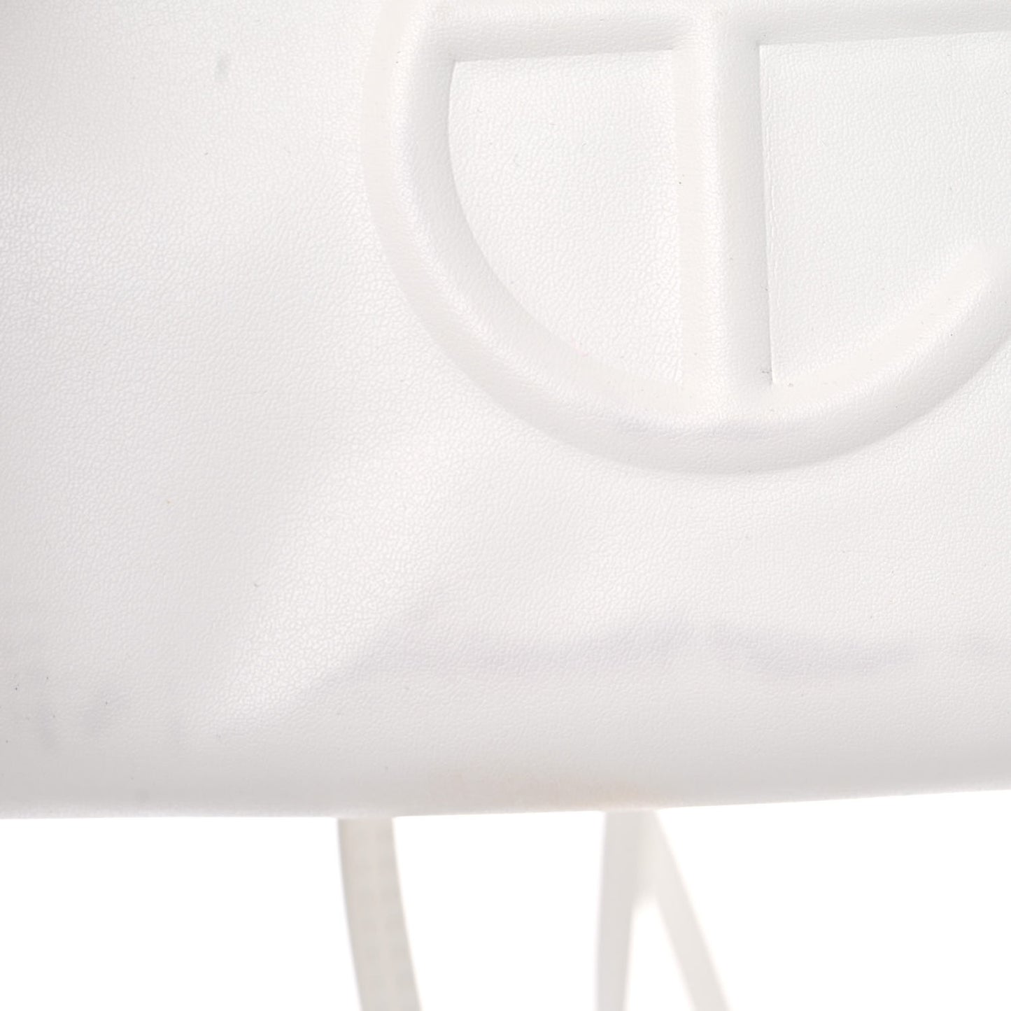 Vegan Leather Small Shopping Bag White