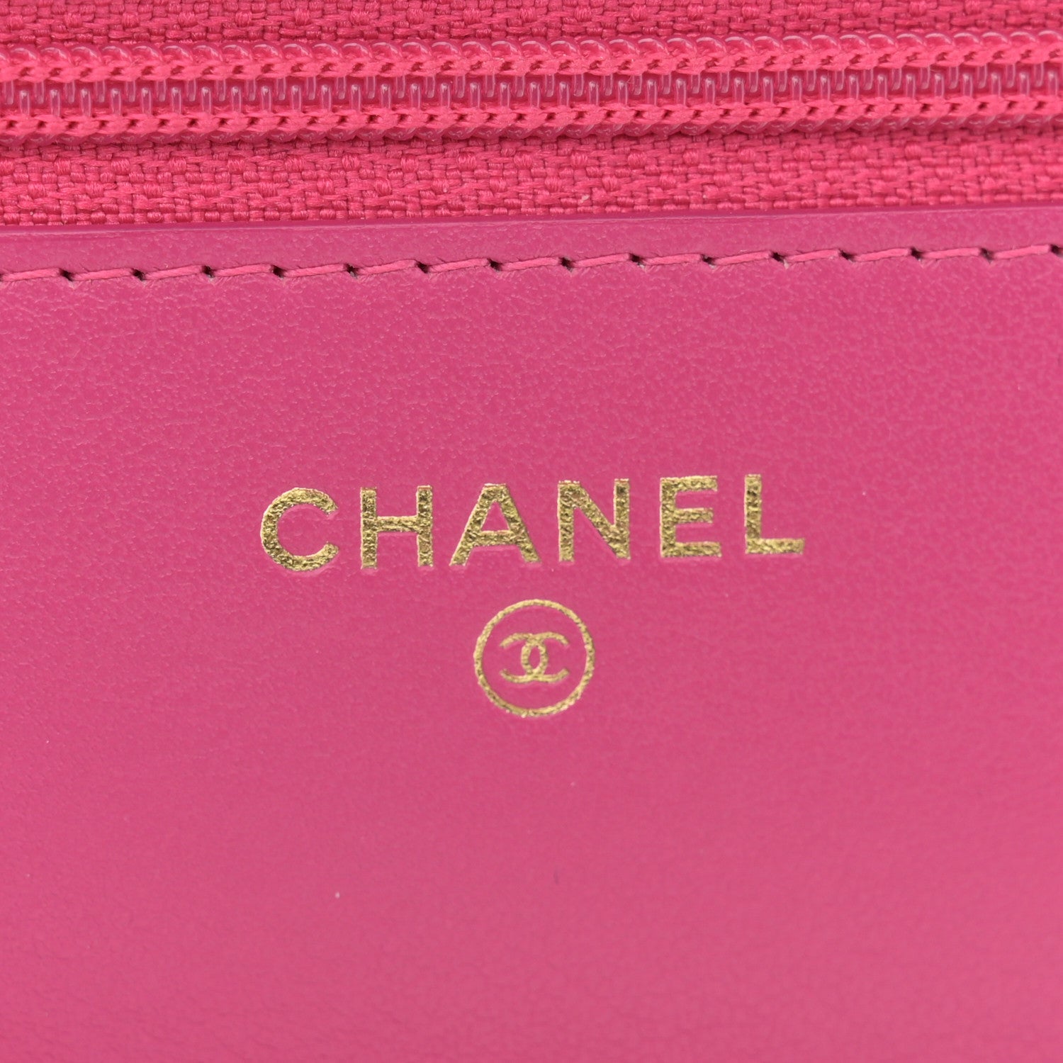 Chanel Tweed Quilted Wallet On Chain WOC Pink Blue White 7 of 12