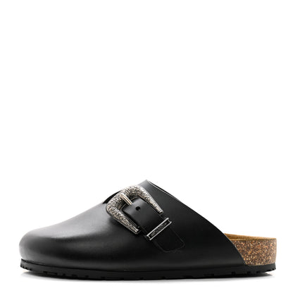 Saint Laurent Calfskin Buckle Jimmy Clog 38 Black 1 of 11