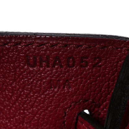 Hermes Togo Birkin 25 Rouge Grenat 7 of 9
