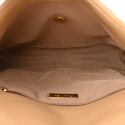 Chanel Goatskin Quilted Large Chanel 19 Flap Beige 5 of 9