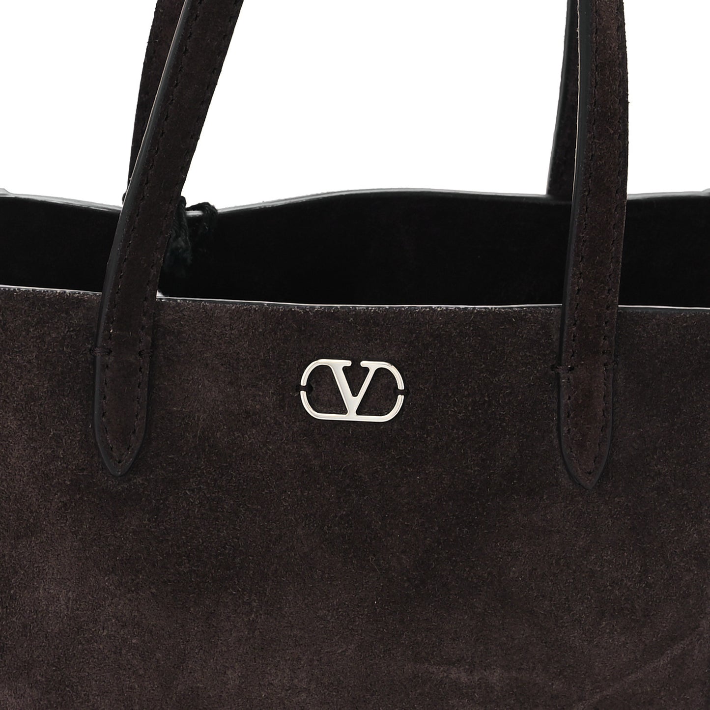 Suede Studded Mini Nellcote Shopping Tote Brown