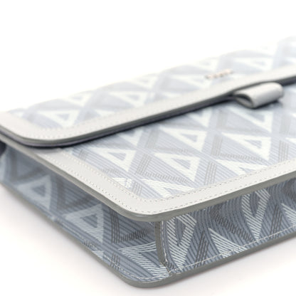 Christian Dior Coated Canvas CD Diamond Hit The Road A5 Pouch With Flap Gray 8 of 9