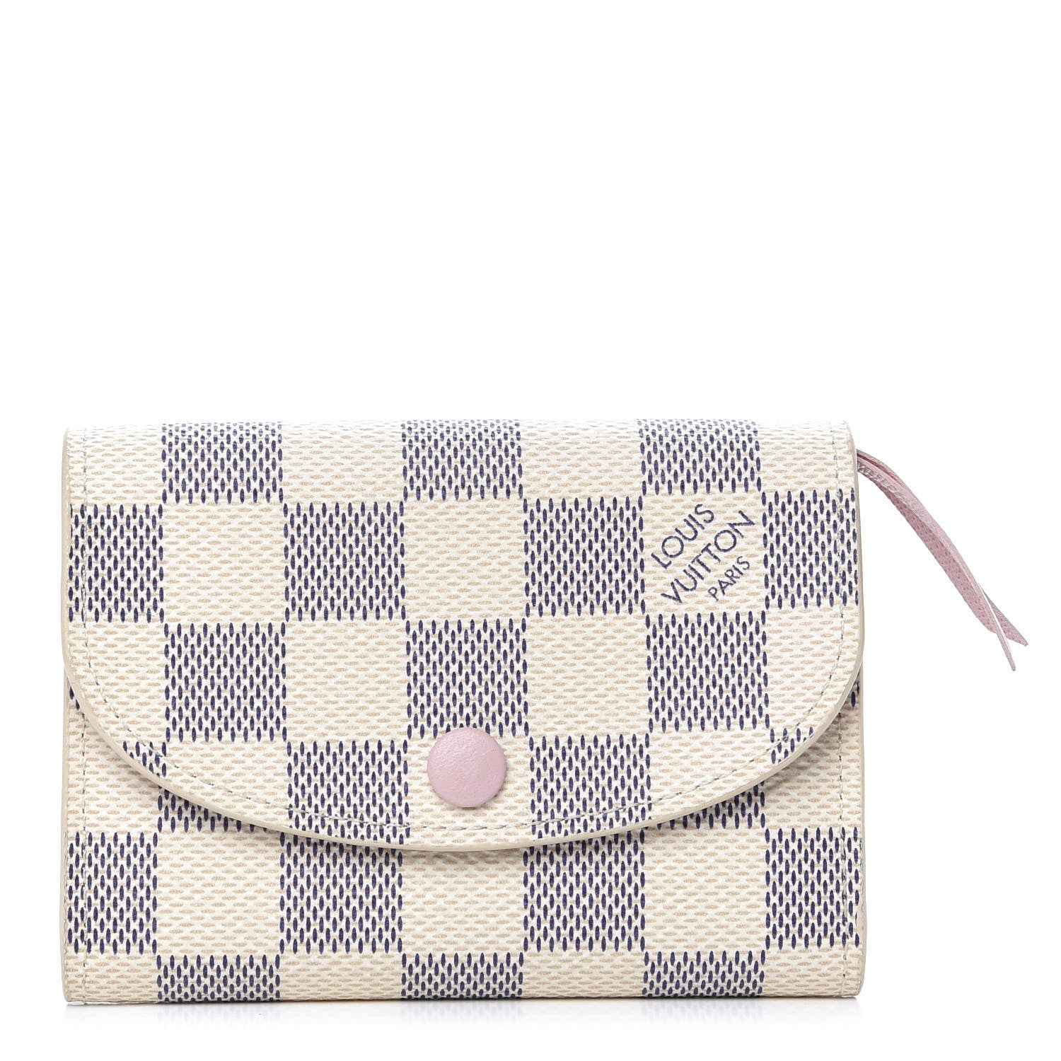 Louis Vuitton Damier Azur Rosalie Coin Purse Rose Ballerine 1 of 7