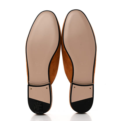 Gucci Suede Cachemire Malaga Kid Womens Princetown Slippers 36.5 Blondie Cognac 5 of 9
