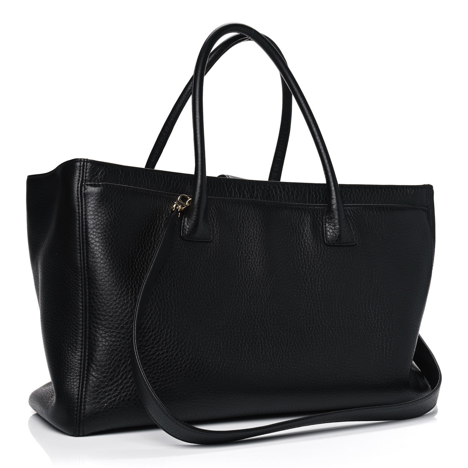 Chanel Calfskin Cerf Executive Shopper Tote Black 2 of 6