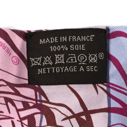 Hermes Silk Jungle Love Rainbow Twilly Fuchsia Bleu Ciel 3 of 3