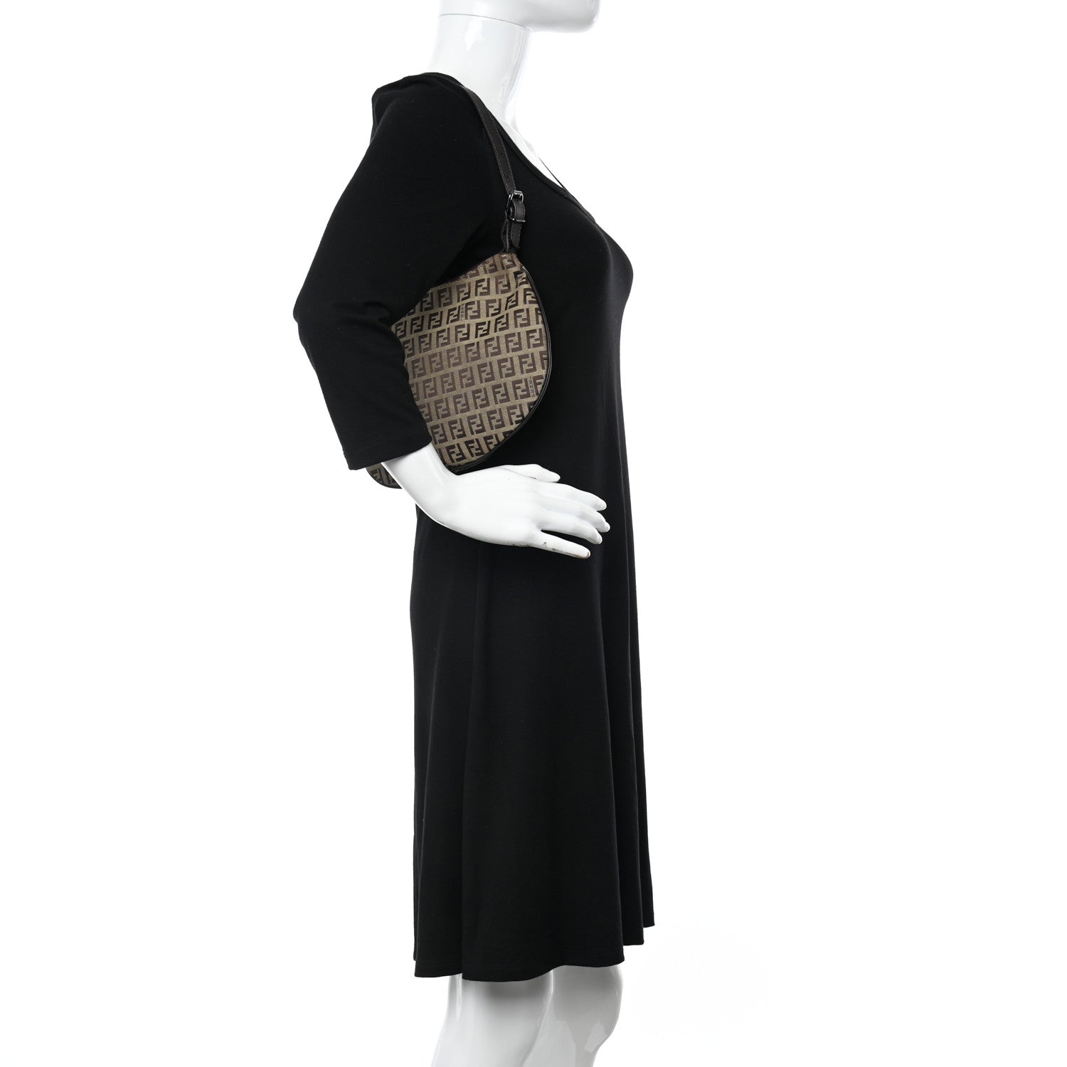 Fendi Zucchino Small Oyster Tobacco 2 of 11