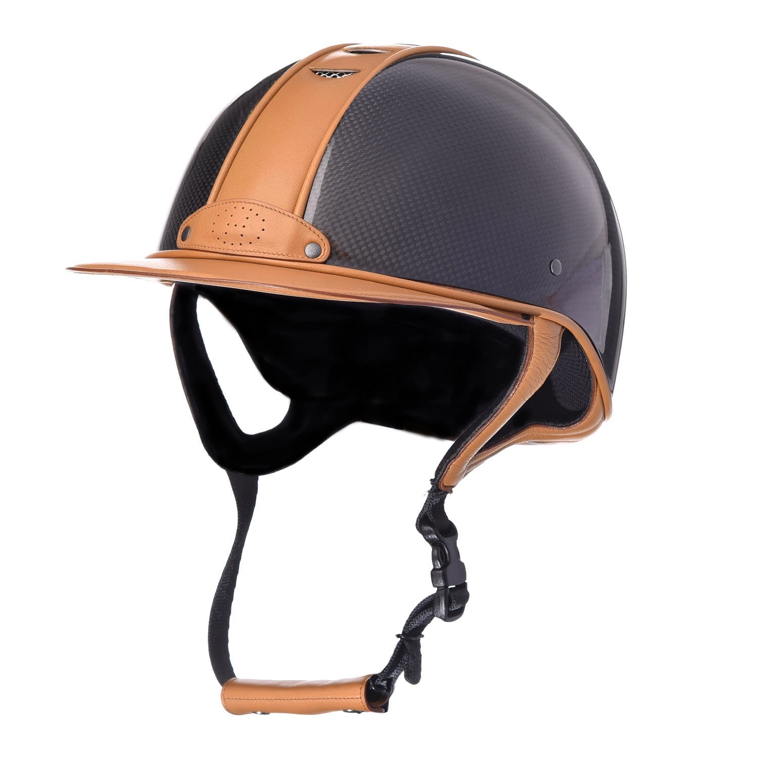 Hermes Carbon Fiber Equestrian Riding Helmet 57 1 of 7