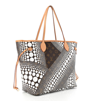 Louis Vuitton Monogram Kusama Waves Neverfull MM White 2 of 4