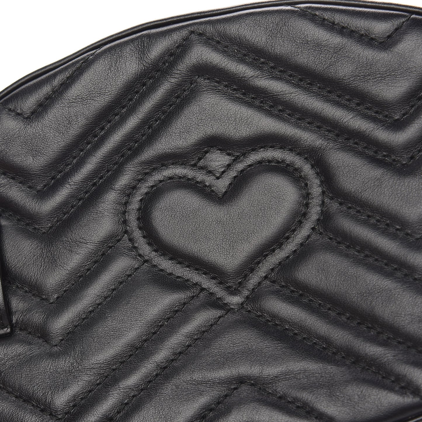 Calfskin Matelasse Animal Studs GG Marmont Belt Bag 95 38 Black