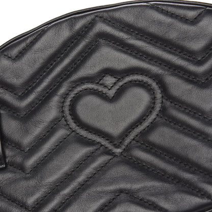 Gucci Calfskin Matelasse Animal Studs GG Marmont Belt Bag 95 38 Black 14 of 14