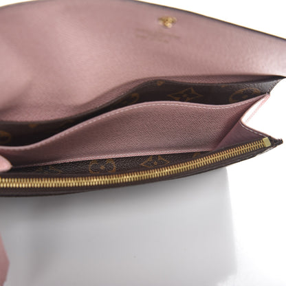 Louis Vuitton Monogram Emilie Wallet Rose Ballerine 5 of 9