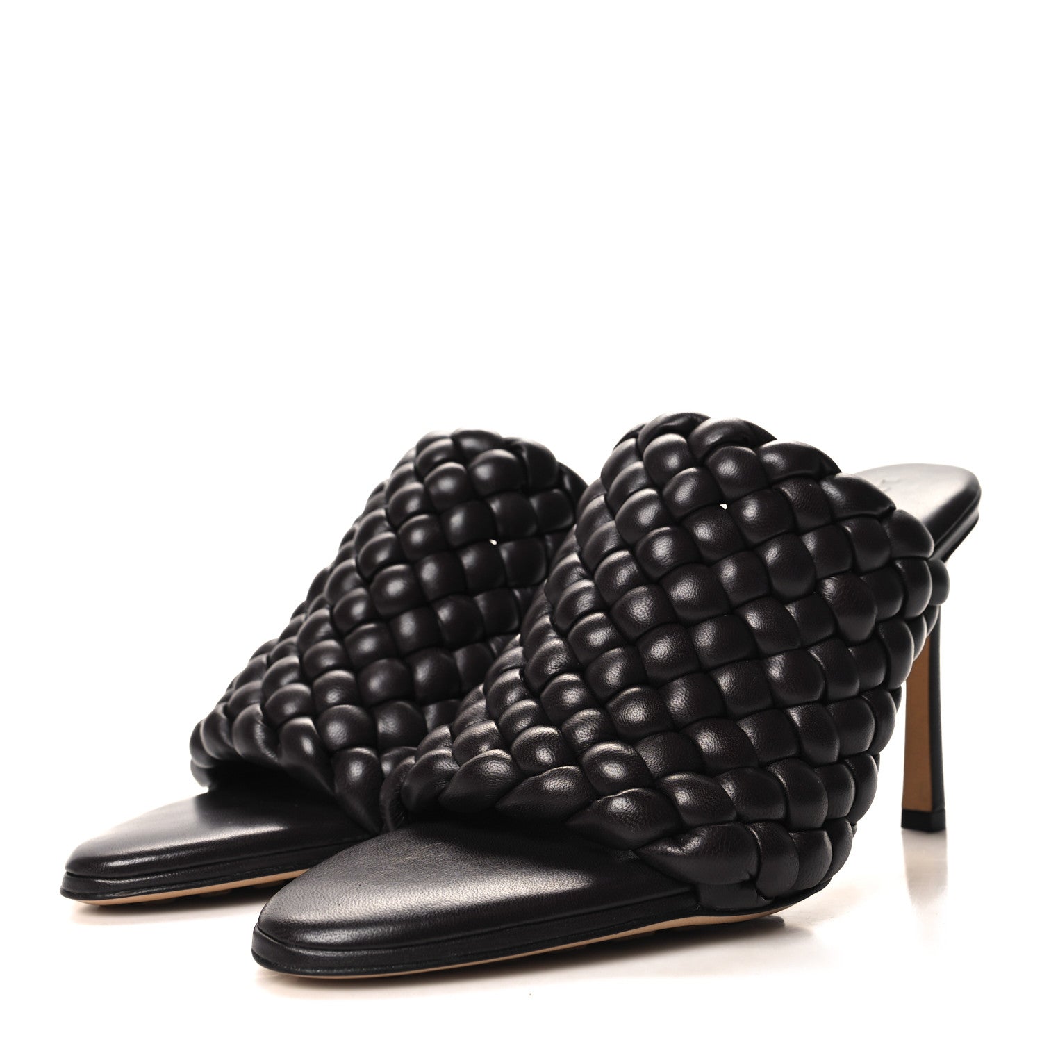 Bottega Veneta Nappa Padded Intreccio The Curve Sandals 36.5 Fondant 3 of 8