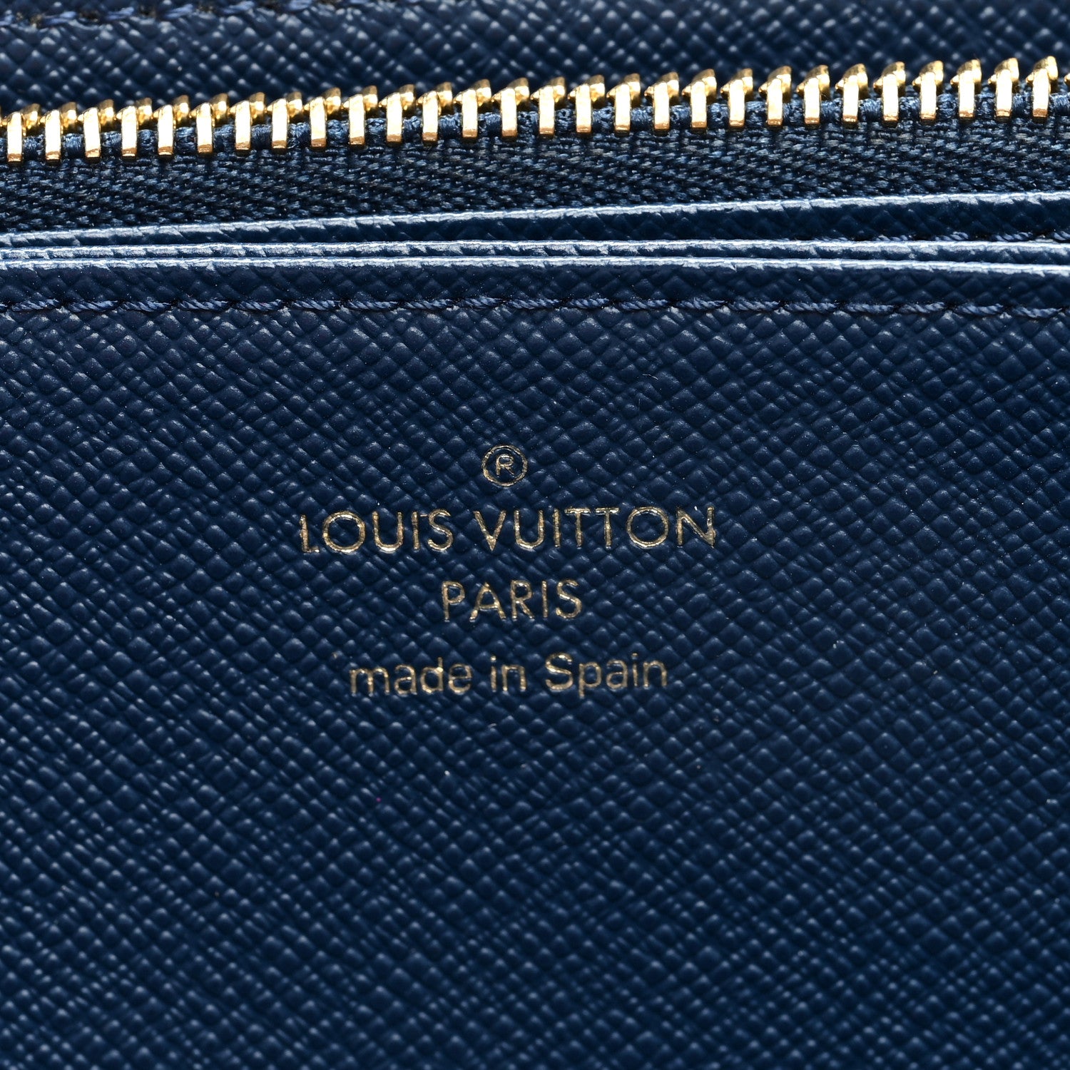 Louis Vuitton Monogram Denim Zippy Wallet NM Blue 6 of 6