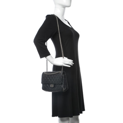 Chanel Aged Calfskin Quilted 2.55 Reissue 225 Flap Black 2 of 9