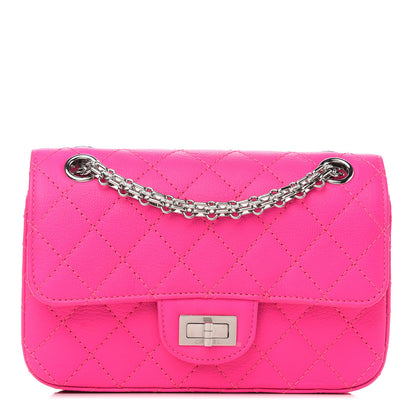 Chanel Goatskin Quilted 2.55 Reissue Mini Flap Fluorescent Pink 1 of 9