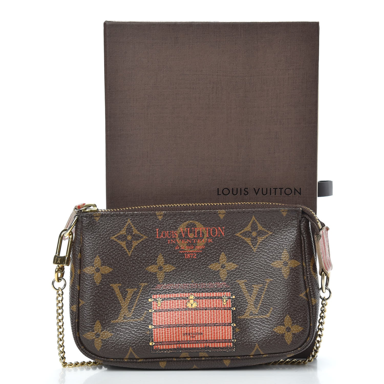 Louis Vuitton Monogram Trunks and Locks Mini Pochette Accessories 12 of 12