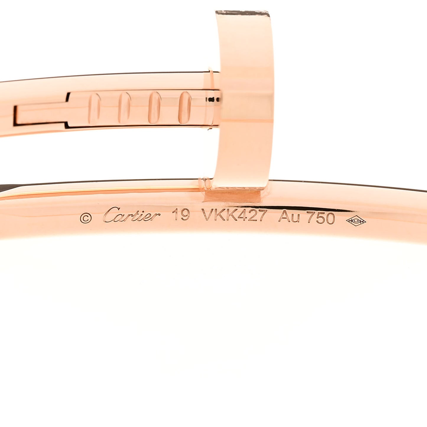 18K Pink Gold Juste Un Clou Bracelet 19