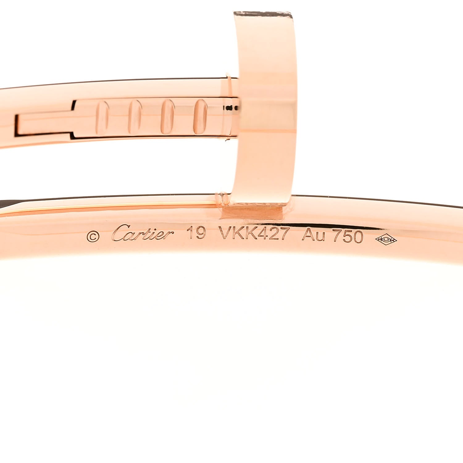 Cartier 18K Pink Gold Juste Un Clou Bracelet 19 3 of 4
