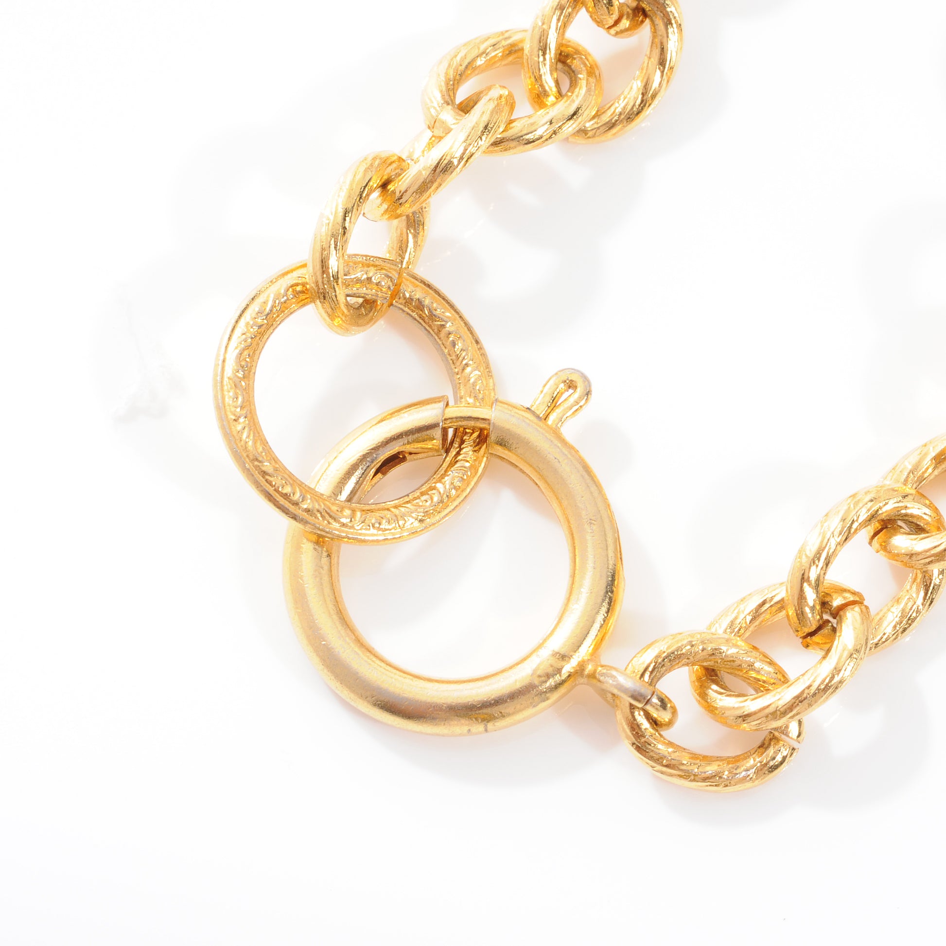 Chanel 2.55 Quilted Flap and CC Hat Charm Bracelet Gold 6 of 6