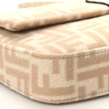 Fendi Wool Cuoio Romano Selleria FF 1974 Baguette 1997 Beige Cammello Camelia 7 of 8