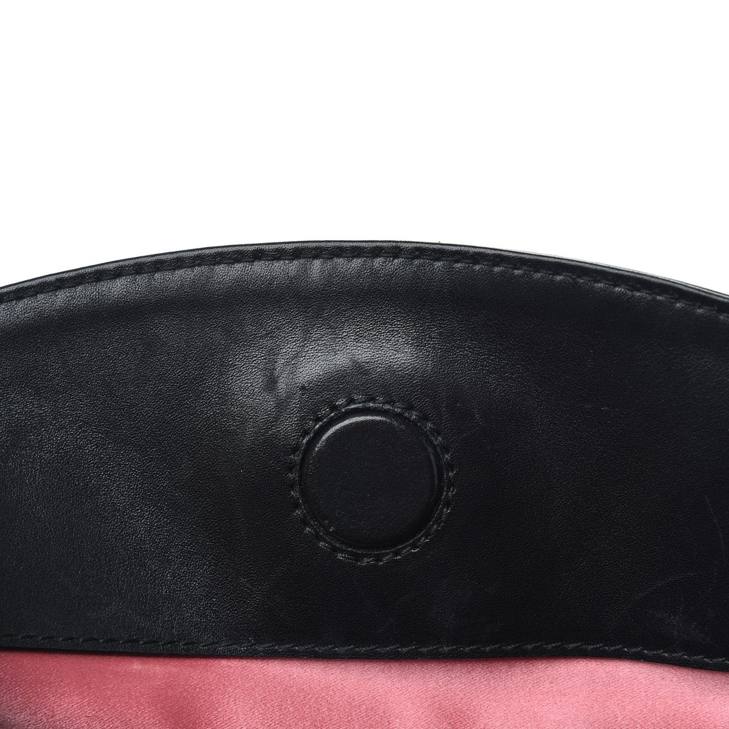 Calfskin Matelasse Medium GG Marmont Open Top Shoulder Bag Black White