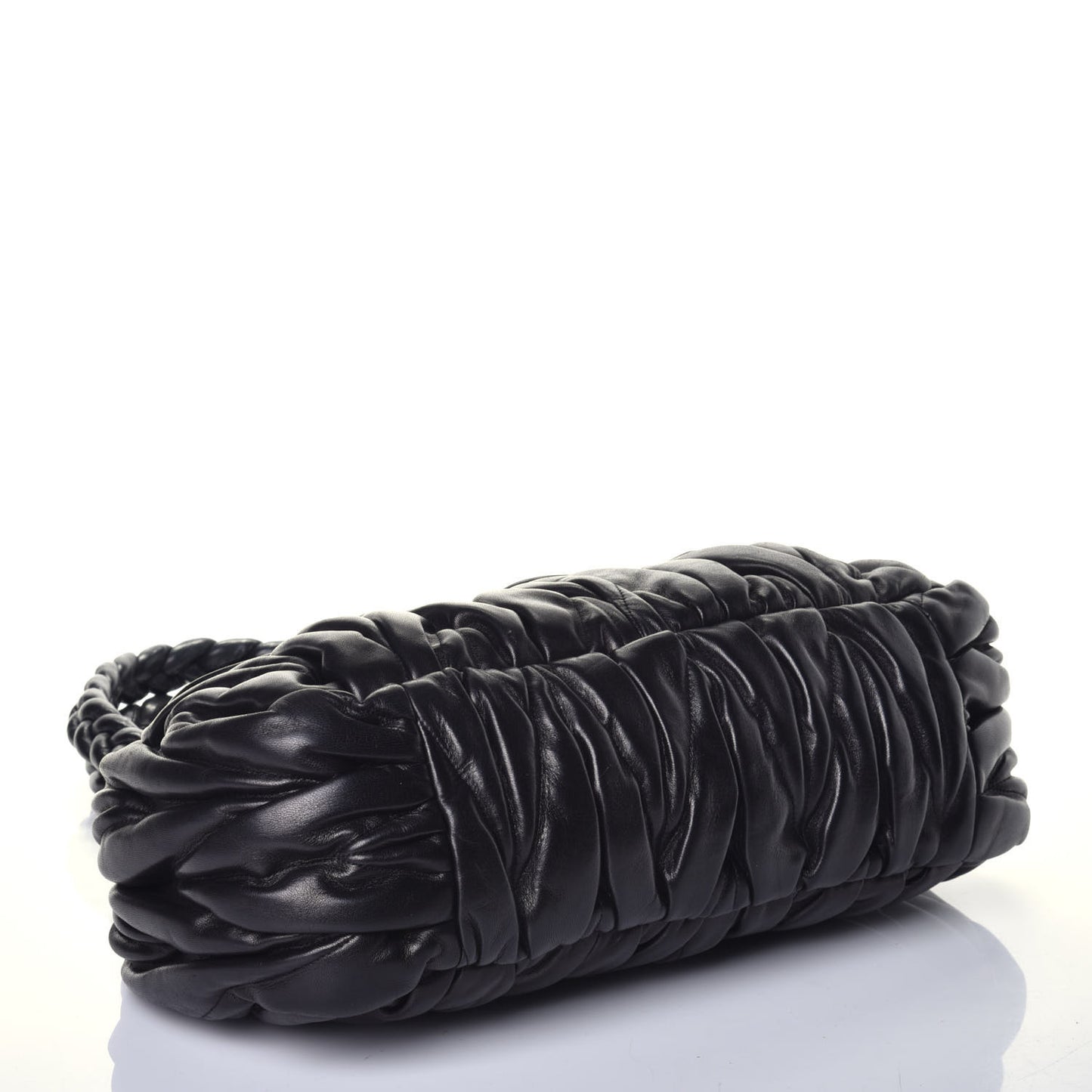 Nappa Matelasse Coffer Frame Tote Black