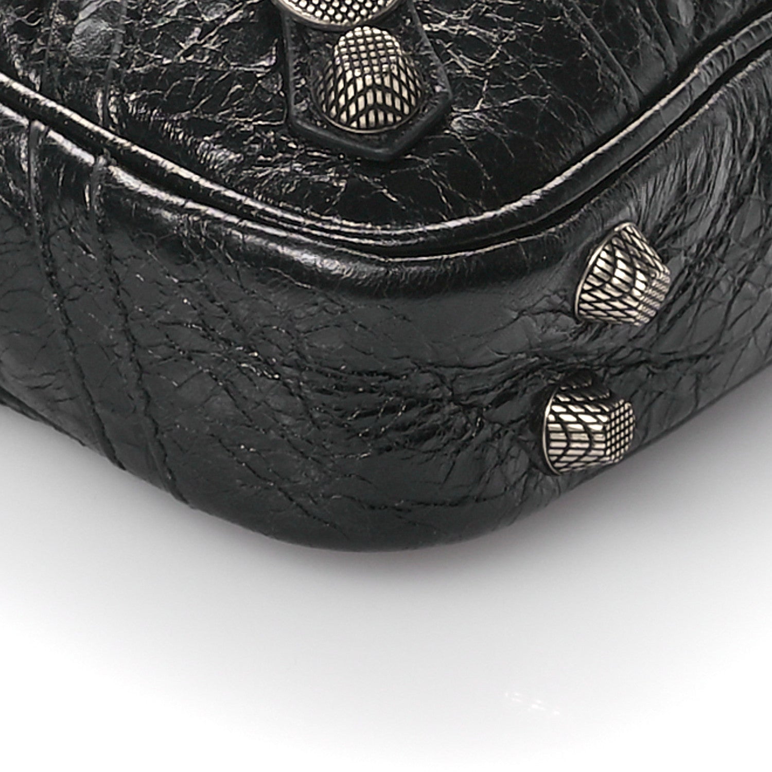 Balenciaga Agneau Arena Le Cagole Crossbody Bag Black 11 of 12