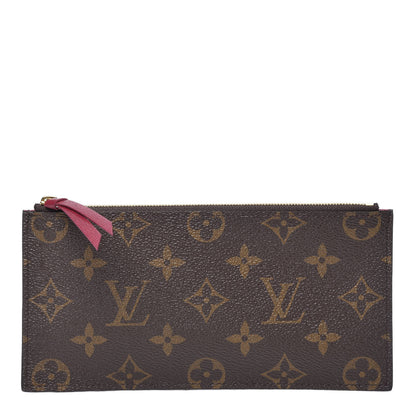 Louis Vuitton Monogram Felicie Chain Wallet Zippered Insert Fuchsia 1 of 7